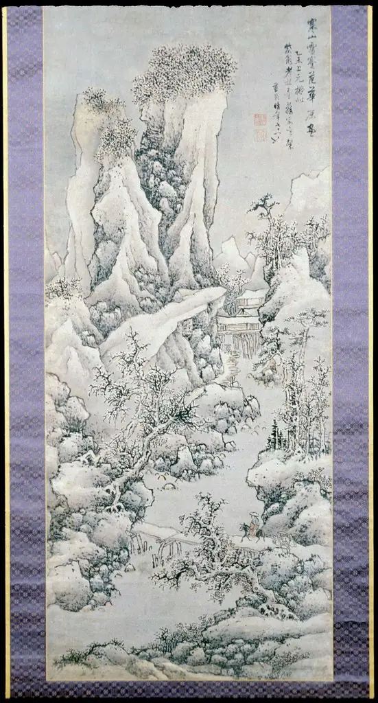 Cold Mountains and Snowy Peaks, by Lan Ying