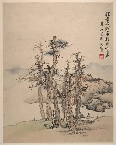 明　藍瑛　仿宋元山水圖　冊|Landscapes after Song and Yuan masters, by Lan Ying