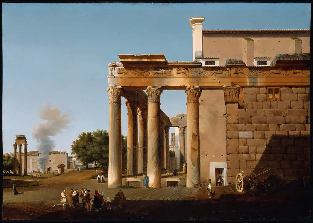 Temple of Antoninus and Faustina, by Lancelot-Théodore Turpin de Crissé