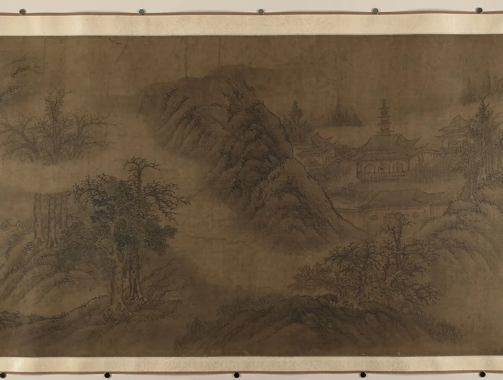 明 佚名 舊傳燕文貴 溪山行旅圖 卷|Landscape, ink, 1639