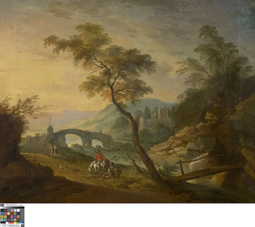 Landscape, oil, 1751