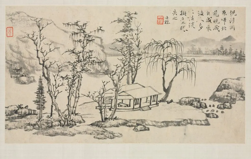 Landscape Album in Various Styles: Landscape after Ni Zan