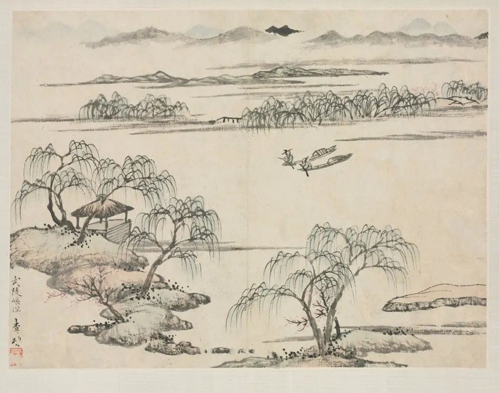 Landscape Album in Various Styles: The Stream of Wuling