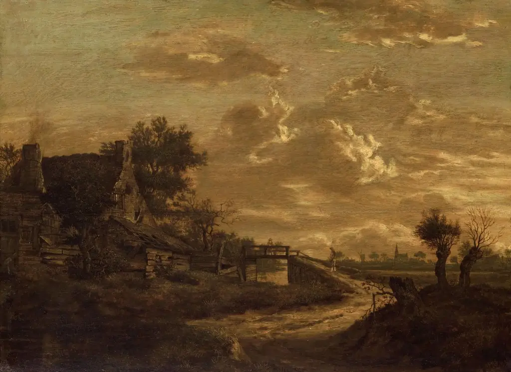 Landscape at sunset