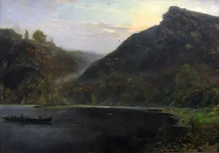 Landscape at the river Meuse