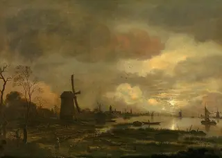 Landscape by moonlight