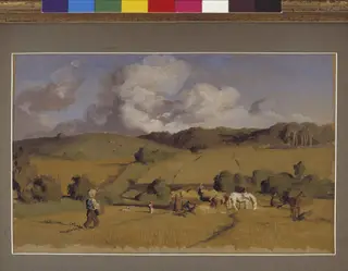 Landscape near Holmstrup, Zealand, by Unknown