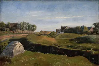 Landscape near Vejby seen from the North. Afternoon Light