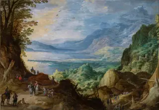 Landscape of the Ocean and the Sea, by Joos de Momper the Younger