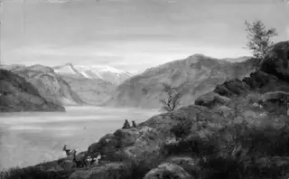 Landscape Study. Kroken at Sogn, Norway