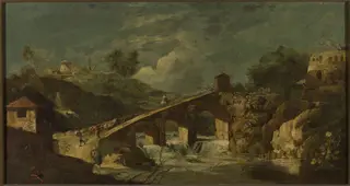 Landscape with a bridge