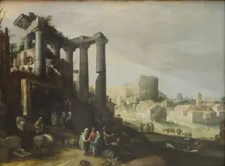 Landscape with a View of Campo Vaccino in Rome