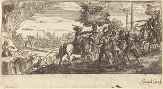 Landscape with Battle Scene