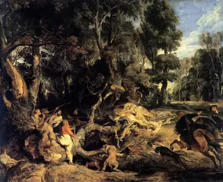 Landscape with Boar Hunt