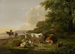 Landscape with Cattle, by Pieter Gerardus van Os
