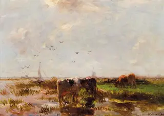Landscape with cows