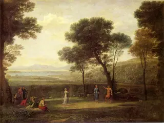 Landscape with Dancing Figures, by Claude Lorrain