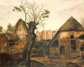 Landscape with Farm, by Cornelis van Dalem