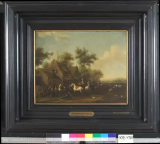 Landscape with Horsemen Resting outside an Inn