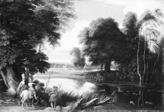 Landscape with Hunters