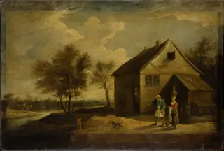 Landscape with Peasants in Front of their Farm