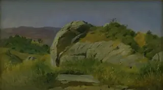 Landscape with Rocks in the Foreground. Civitella, Italy