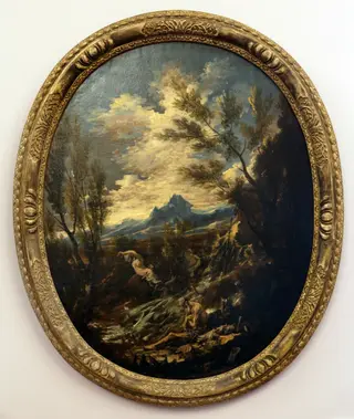 Landscape with saint Anthony the Great
