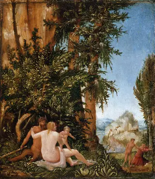 Landscape with Satyr Family