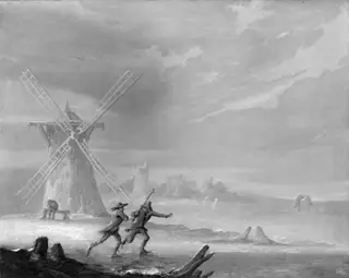 Landscape With Skaters