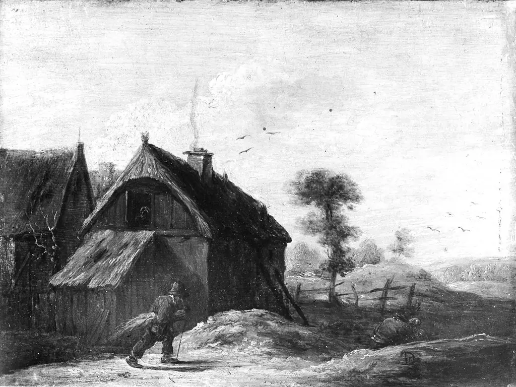 Landscape with Thatched Cottages, 1700