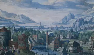Landscape with the story of Jephthah's daughter, by Jacob Savery