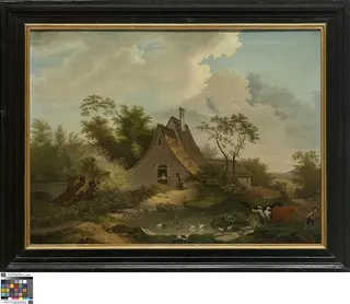 Landschap met hoeve