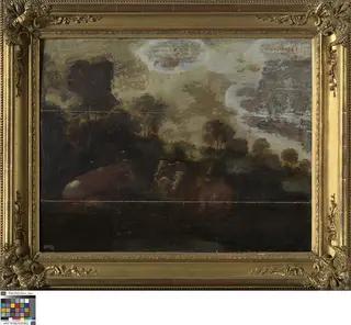 Landschap met koeien