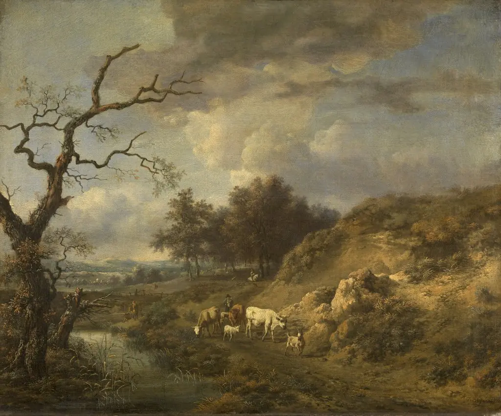 Landschap met vee
