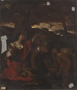 Landskap med figurer
