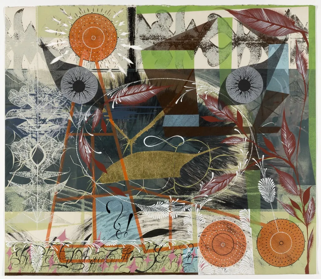 Untitled, by Lari Pittman, acrylic, 1988