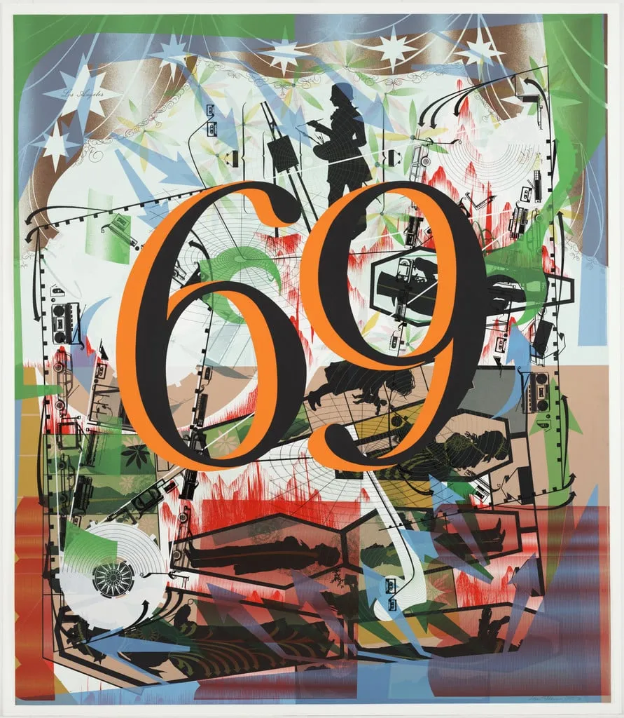 Untitled, by Lari Pittman, paint, 1990