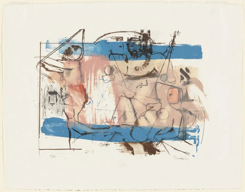 Untitled, by Larry Rivers, graphite, 1963