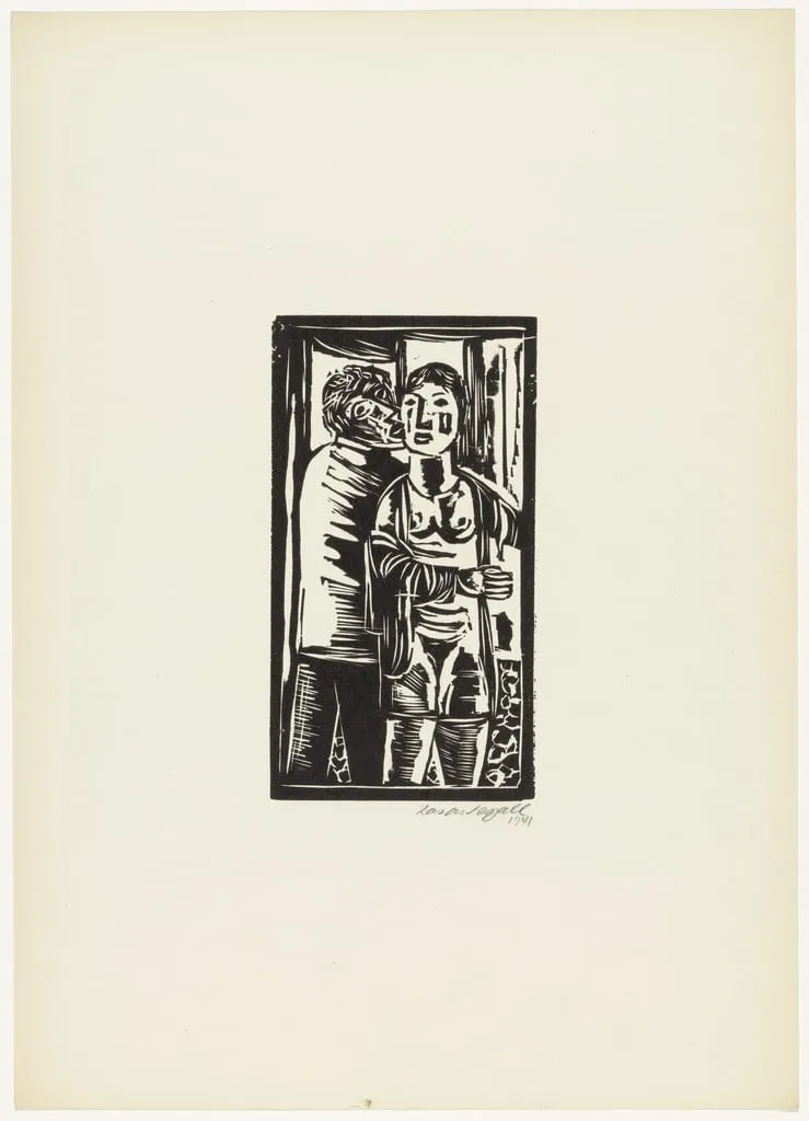 Untitled, by Lasar Segall, ink, 1941