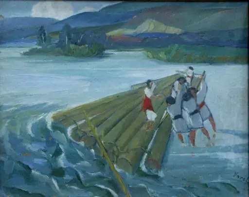 Plutași pe Bistrița, by Lascăr Vorel