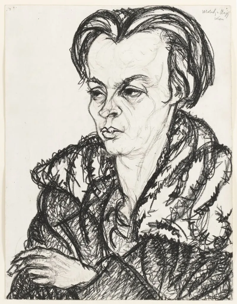 Untitled, by László Moholy-Nagy, crayon, 1920