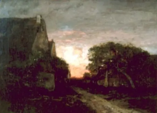 La marginea satului, by László Paál