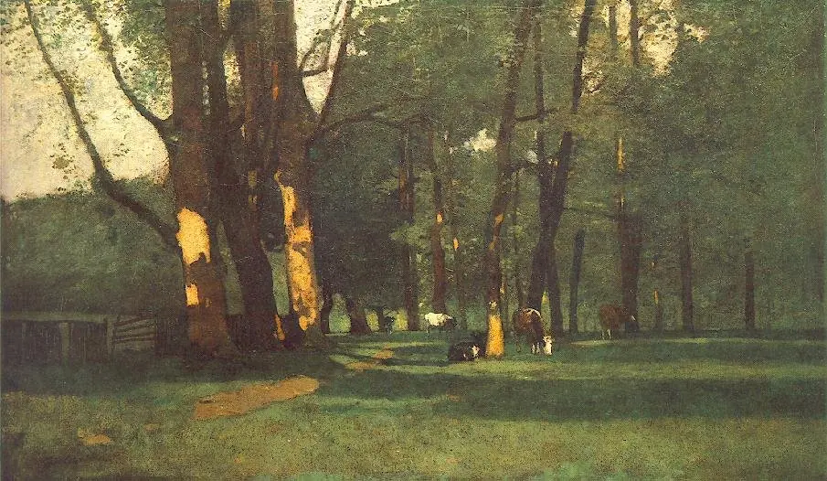 Landscape with Cattle, by László Paál