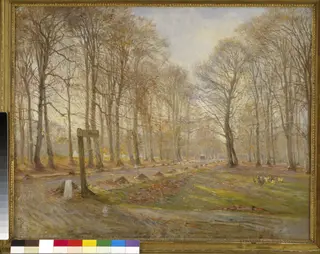 Late Autumn Day in the Jægersborg Deer Park, North of Copenhagen