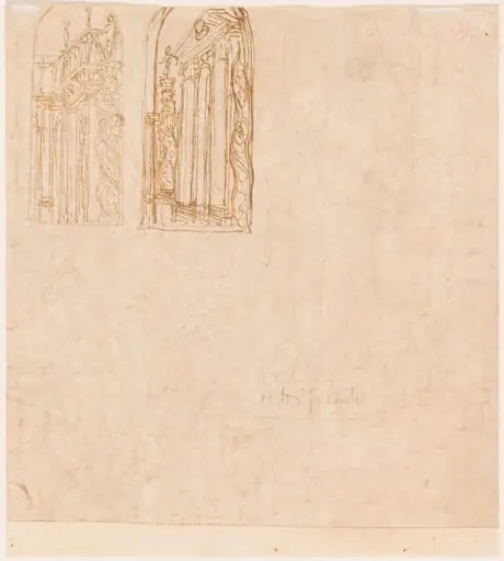 Two Architectural Studies, by Lattanzio Gambara