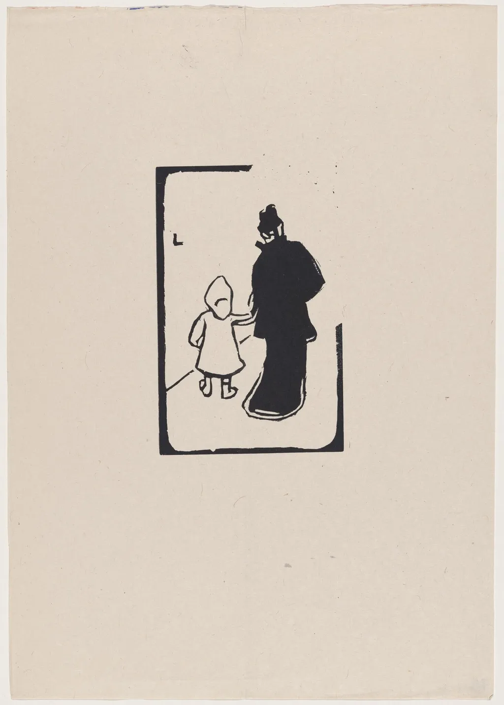 Promenade, by Launay, ink, 1895