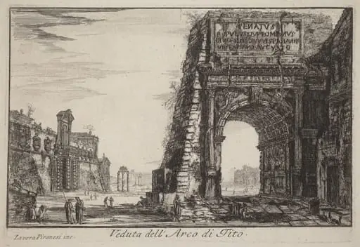 Veduta dell'Arco di Tito (View of the Arch of Titus), by Laura Piranesi