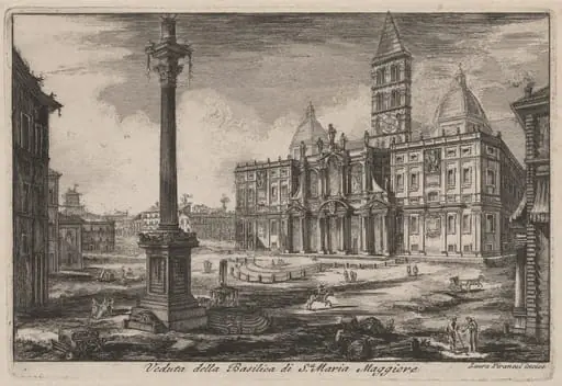 Veduta della Basilica di Santa Maria Maggiore (View of the Basilica of Santa Maria Maggiore), by Laura Piranesi