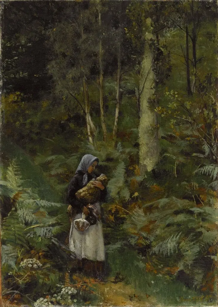 With a Babe in the Woods, by Laura Theresa Alma-Tadema