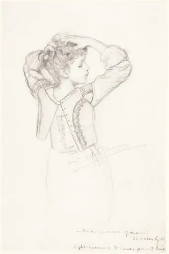 Young Girl Dressing, by Laura Theresa Alma-Tadema